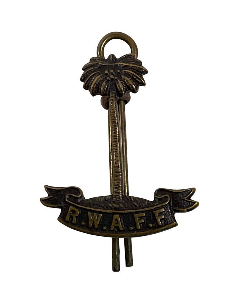 WW2 Royal West Africa Frontier Force RWAFF Cap Badge WW2 Royal West Africa Frontier Force RWAFF Cap Badge