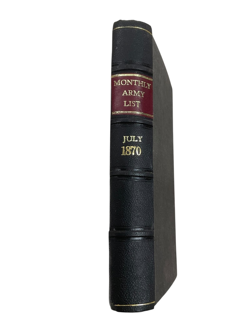 British Monthly Army List July 1870 Used Hardcover Reference Book British Monthly Army List July 1870 Used Hardcover Reference Book