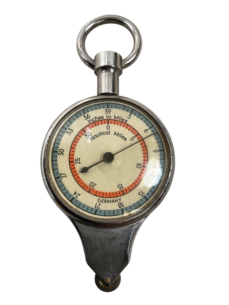 Canadian Army Map Scale Measurement Tool With Brown Leather Case Canadian Army Map Scale Measurement Tool With Brown Leather Case