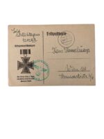 WW2 German Feldpostkarte Dated 1942 With Feldpostnummer Stamp WW2 German Feldpostkarte Dated 1942 With Feldpostnummer Stamp