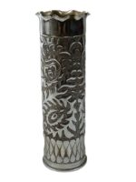 WW1 Imperial German 8cm Trench Art Vase Shell Casing Dated 1917 INERT WW1 Imperial German 8cm Trench Art Vase Shell Casing Dated 1917 INERT