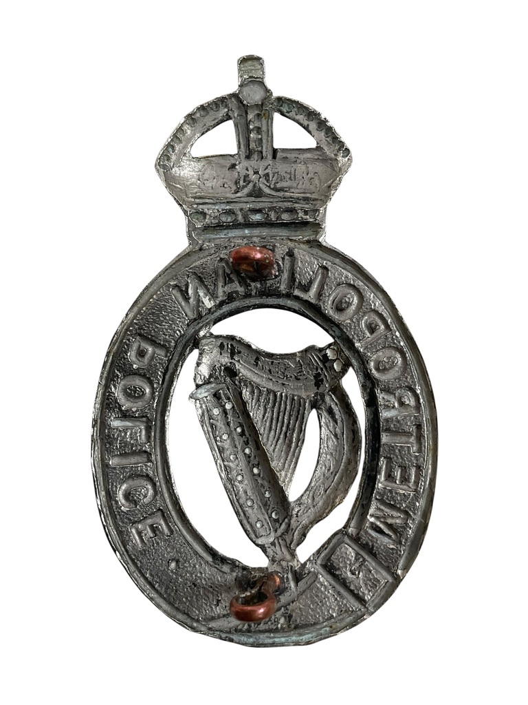 Irish Metropolitan Police Helmet Plate Irish Metropolitan Police Helmet Plate