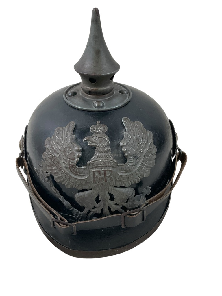 WW1 Imperial German Prussian 1915 Leather Pickelhaube WW1 Imperial German Prussian 1915 Leather Pickelhaube