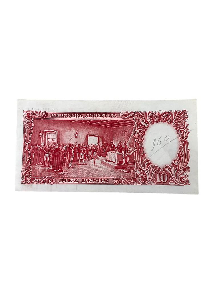 Republic of Argentina 10 Pesos Moneda Nacional Banknote Republic of Argentina 10 Pesos Moneda Nacional Banknote