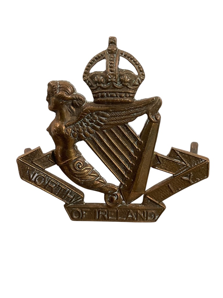 WW2 British North of Ireland Imperial Yeomanry Cap Badge WW2 British North of Ireland Imperial Yeomanry Cap Badge
