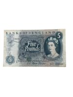 British Bank of England 5 Pound Series C Banknote