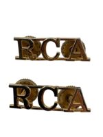 Canadian Forces RCA Artillery Shoulder Titles Insignia Pair