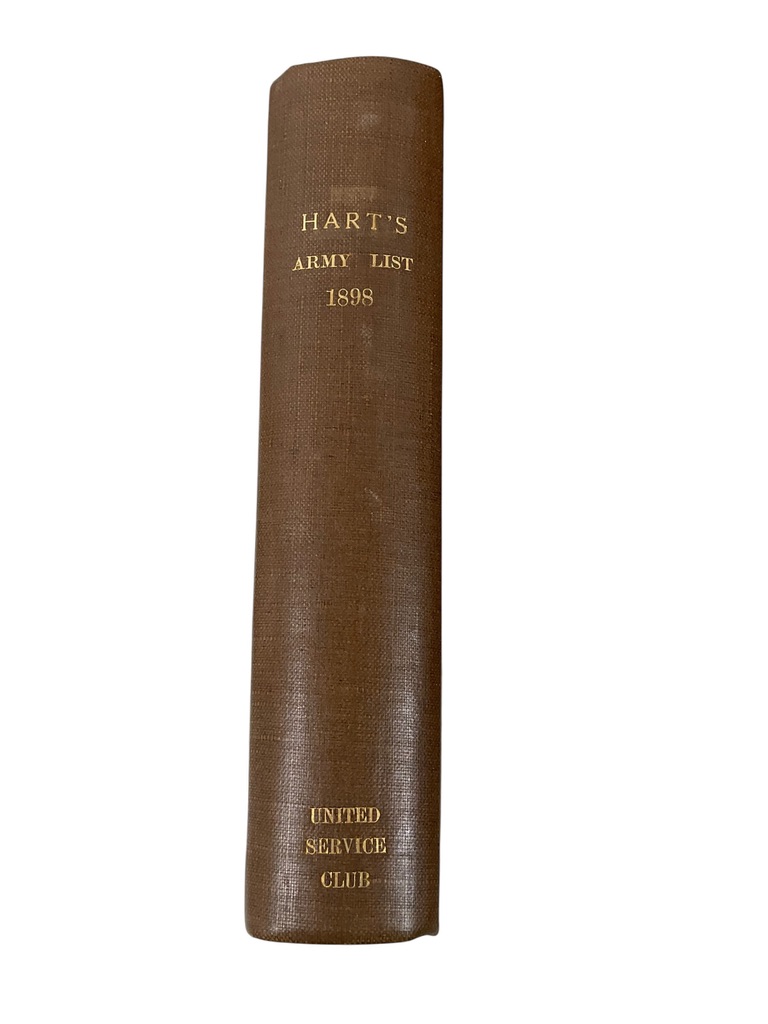 British Hart's The New Annual Army List Militia List Yeomanry Cavalry List for 1898 Used Hardcover Reference Book British Hart's The New Annual Army List Militia List Yeomanry Cavalry List for 1898 Used Hardcover Reference Book