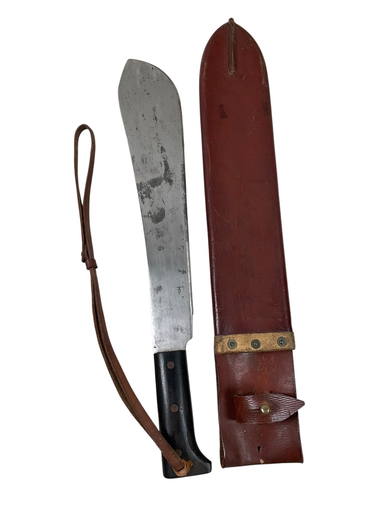 WW2 Canadian Army Bren Gun Carrier Machete With Scabbard Dated 1940 and 1942 WW2 Canadian Army Bren Gun Carrier Machete With Scabbard Dated 1940 and 1942