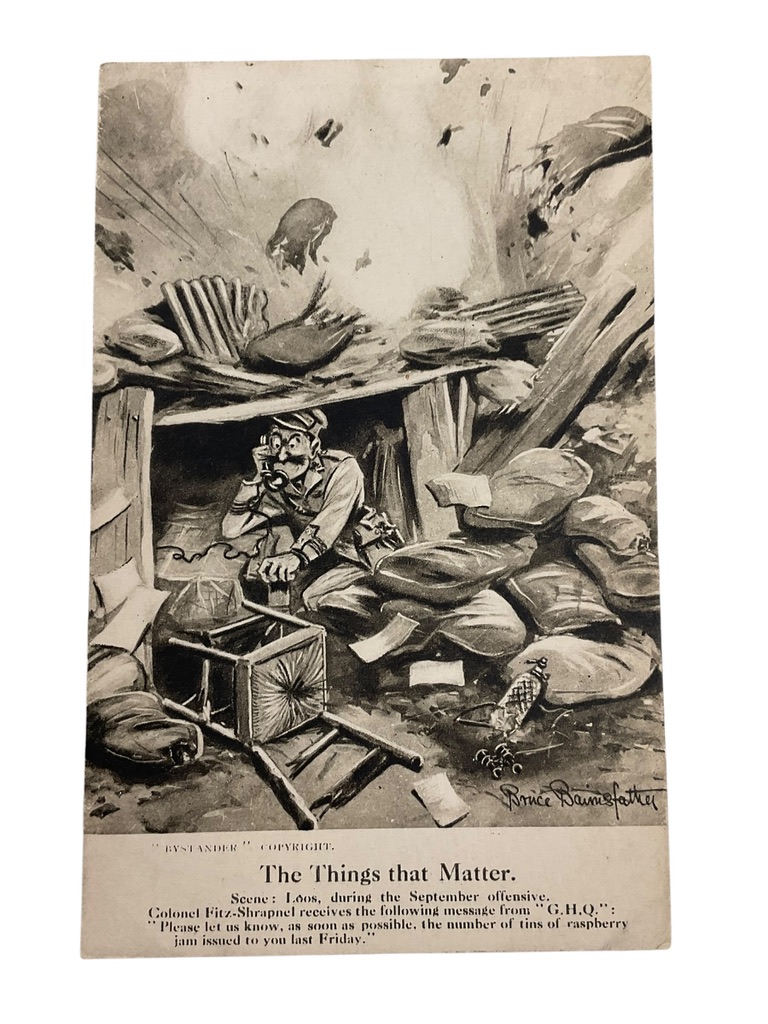 WW1 British BEF Bairnsfather The Things That Matter Patriotic Post Card WW1 British BEF Bairnsfather The Things That Matter Patriotic Post Card