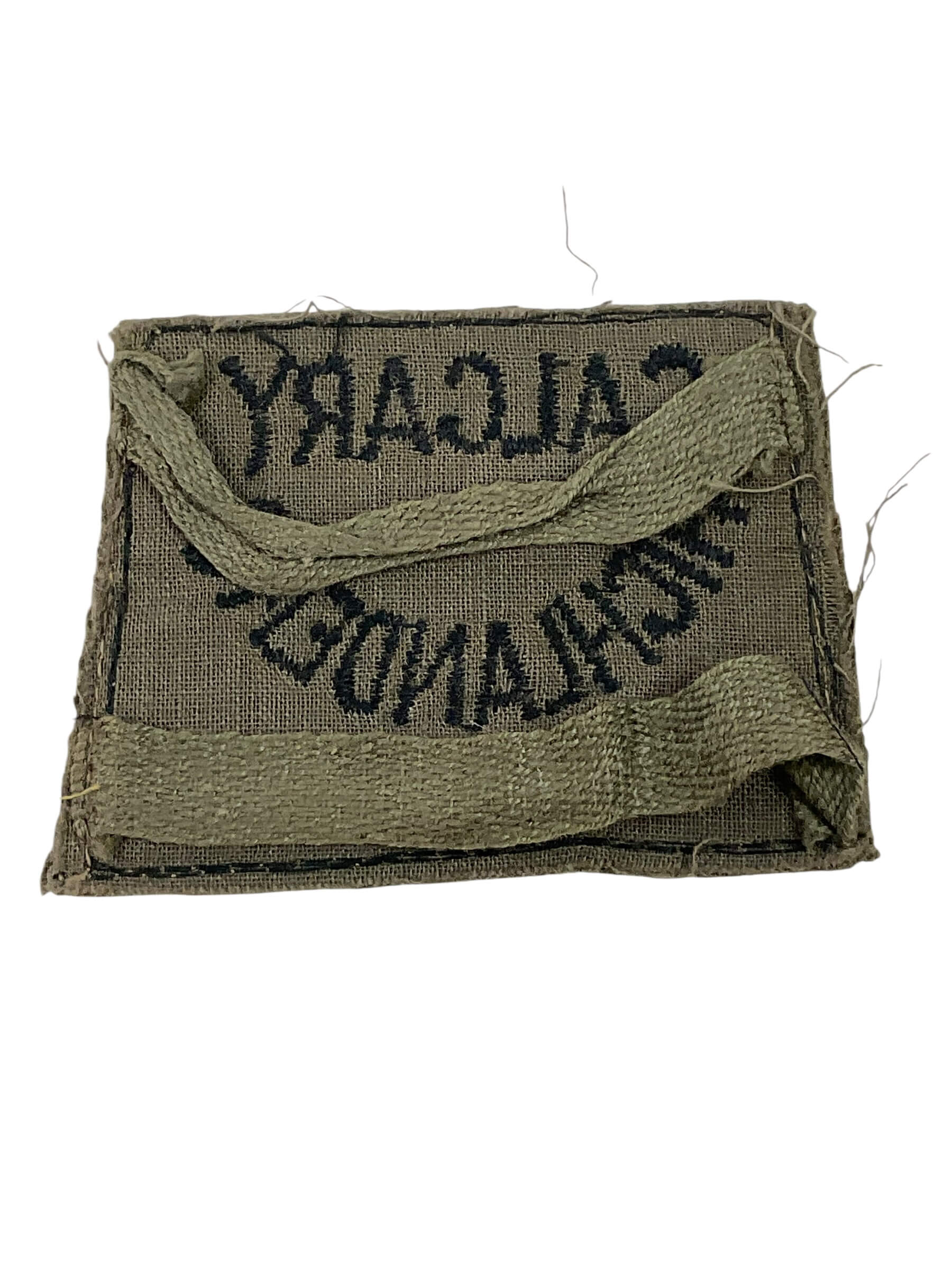 WW2 Canadian Calgary Highlanders Battledress Slip-On Insignia Single WW2 Canadian Calgary Highlanders Battledress Slip-On Insignia Single