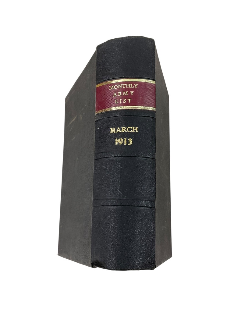 WW1 British Monthly Army List March 1913 Used Hardcover Reference Book WW1 British Monthly Army List March 1913 Used Hardcover Reference Book