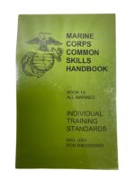US USMC Marine Corps Common Skills Handbook 1A All Marines Used Softcover Reference Book