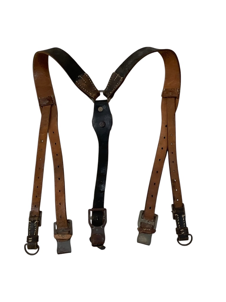 WW2 German Army Leather Y-Straps WW2 German Army Leather Y-Straps