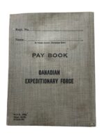 WW1 Canadian CEF Pay Book 3056848 Pte. W.H. Orr