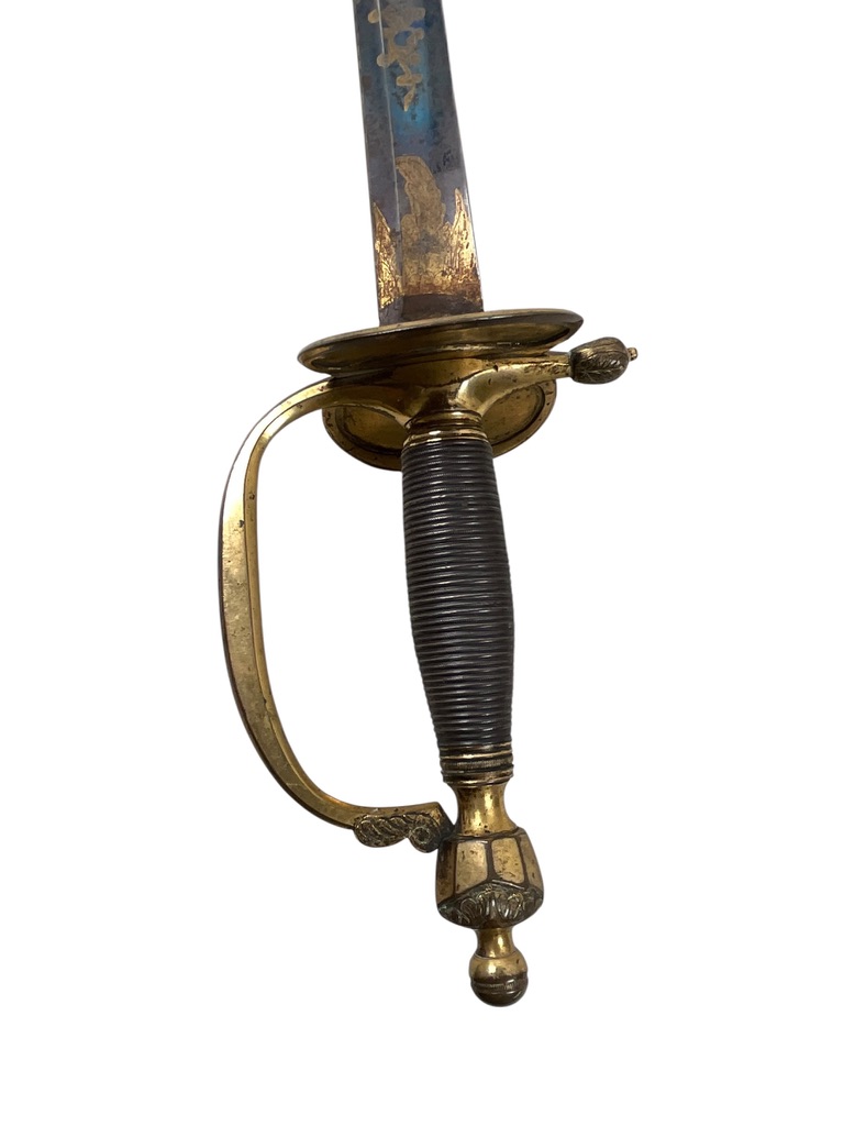British Infantry Pattern 1796 Officer's Sword With Partial Scabbard British Infantry Pattern 1796 Officer's Sword With Partial Scabbard