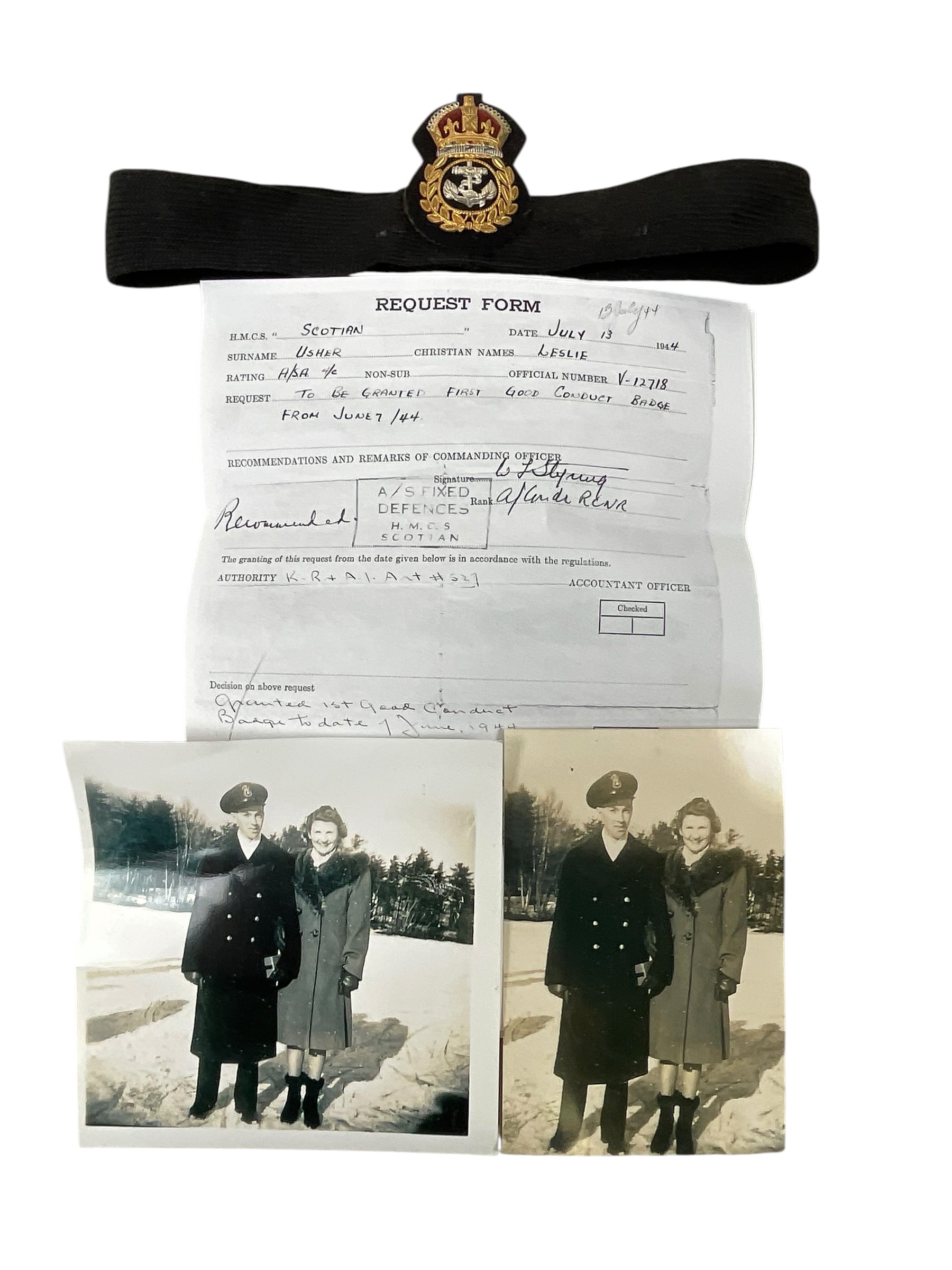 WW2 Canadian RCN Navy Chief Petty Officer Cap Badge With Photos and Research WW2 Canadian RCN Navy Chief Petty Officer Cap Badge With Photos and Research