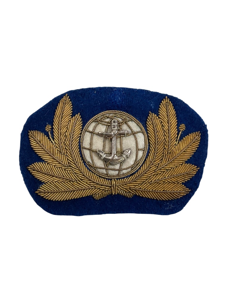WW2 Imperial Japanese Navy Officer's Bullion Wire Cap Badge WW2 Imperial Japanese Navy Officer's Bullion Wire Cap Badge