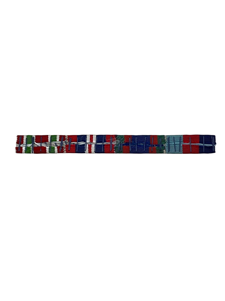 WW2 Canadian 4 Place Medal Bar With Ontario Fire Long Service Full Size WW2 Canadian 4 Place Medal Bar With Ontario Fire Long Service Full Size