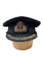 WW2 British RN Navy Senior Officer's Peak Cap Hat Missing Sweat Band WW2 British RN Navy Senior Officer's Peak Cap Hat Missing Sweat Band