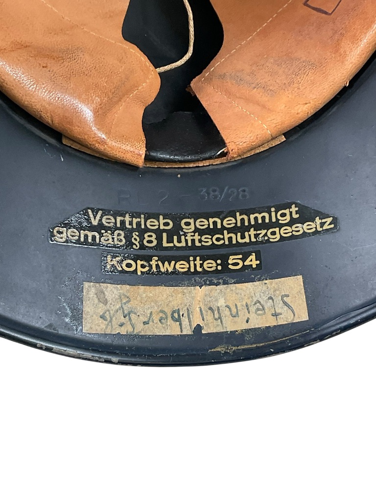 WW2 German Luftschutz Helmet Size 54 WW2 German Luftschutz Helmet Size 54