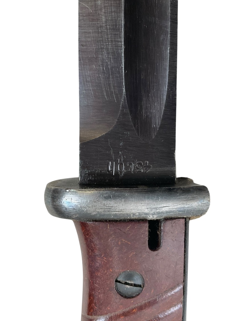 WW2 German K98 Bayonet With Scabbard and Frog Dated 1943 Matching Numbers WW2 German K98 Bayonet With Scabbard and Frog Dated 1943 Matching Numbers