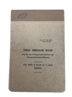 Canadian Forces Field Message Book Dated 1959