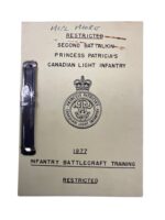 Canadian Second Battalion Princess Patricia's Light Infantry Battlecraft Training 1977 Used Softcover Reference Book