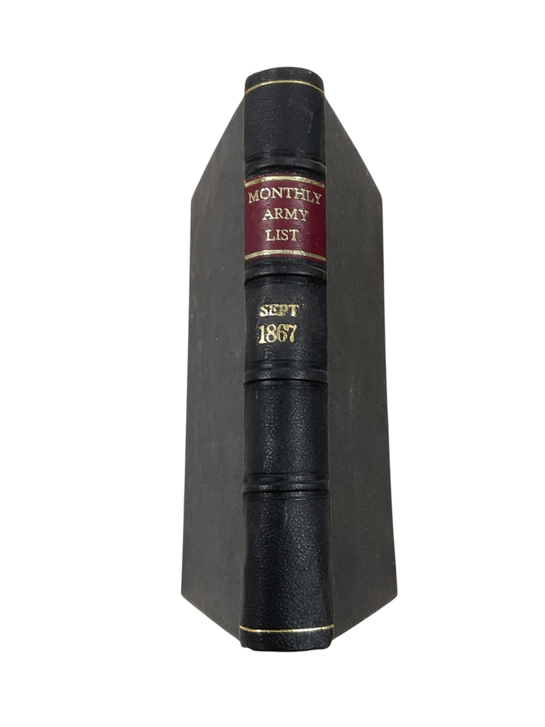 British Monthly Army List September 1867 Used Hardcover Reference Book British Monthly Army List September 1867 Used Hardcover Reference Book