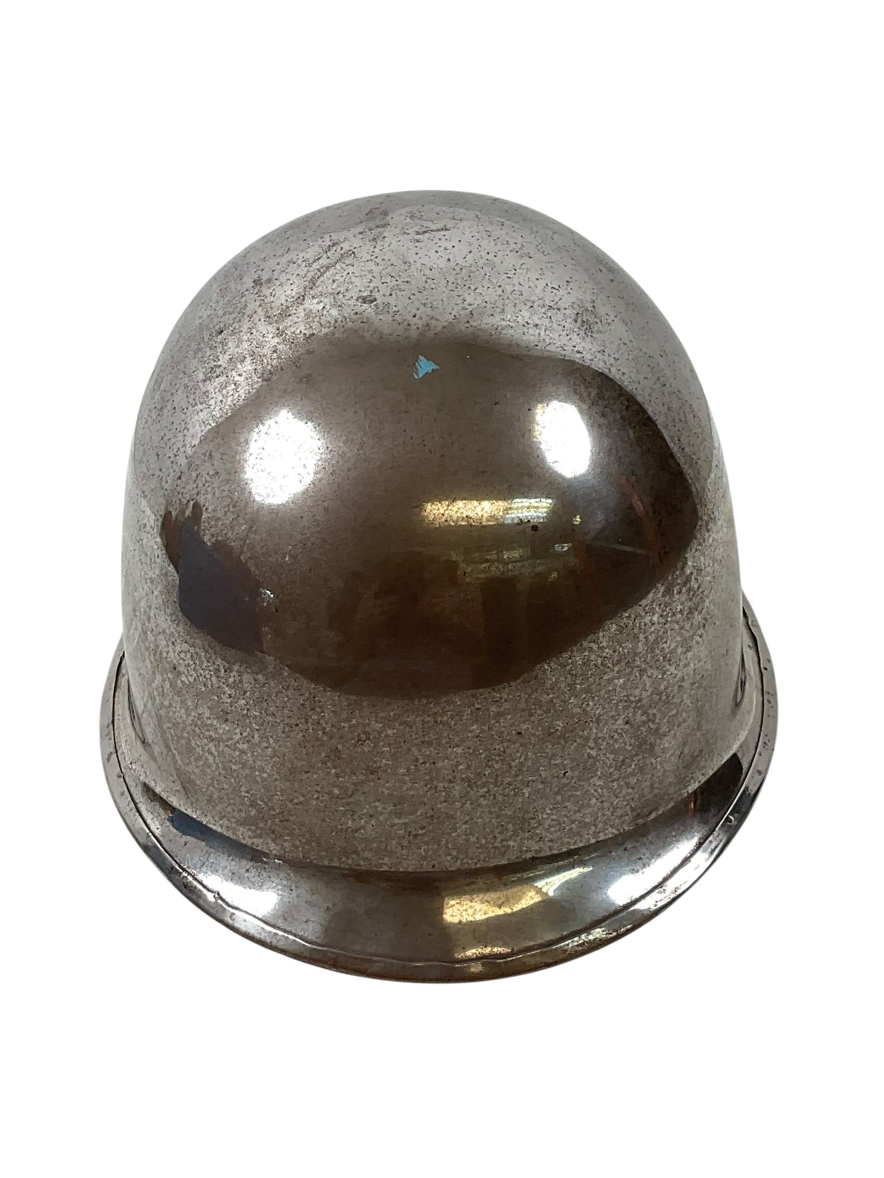 US Vietnam M1 Front Seam Swivel Bale CHROMED Helmet US Vietnam M1 Front Seam Swivel Bale CHROMED Helmet