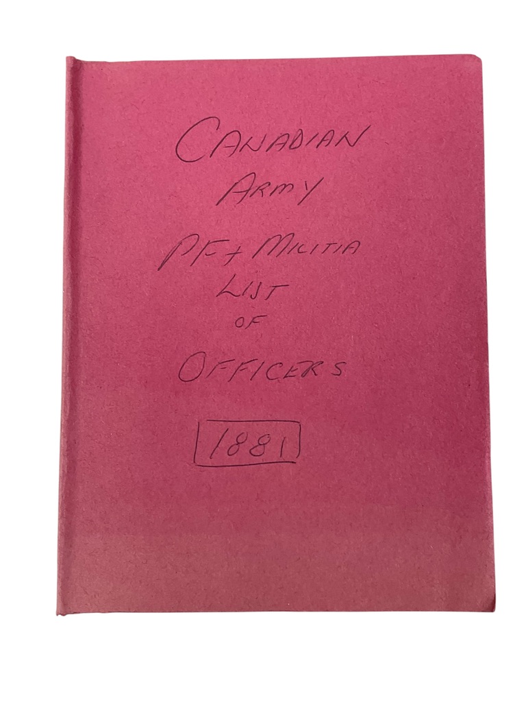 Canadian The Militia List of Officers 1881 Used Softcover Reference Book Canadian The Militia List of Officers 1881 Used Softcover Reference Book