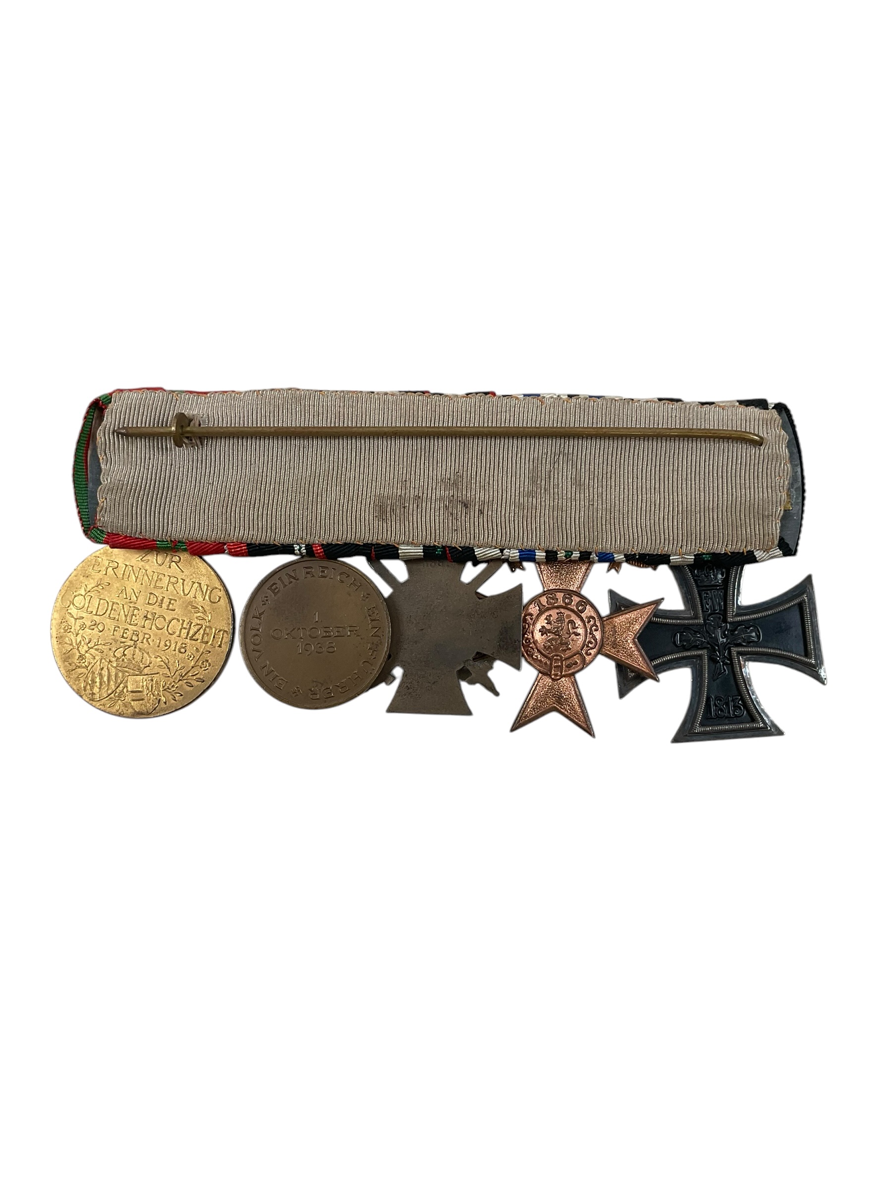 WW1 Imperial German Bavarian Military Merit Order With Swords and Iron Cross 2nd Class Medal Grouping With Photograph WW1 Imperial German Bavarian Military Merit Order With Swords and Iron Cross 2nd Class Medal Grouping With Photograph