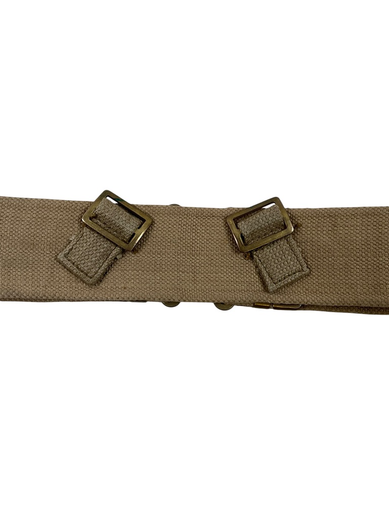 British Army P37 Web Belt Size Large Dated 1951 Broad Arrowed British Army P37 Web Belt Size Large Dated 1951 Broad Arrowed