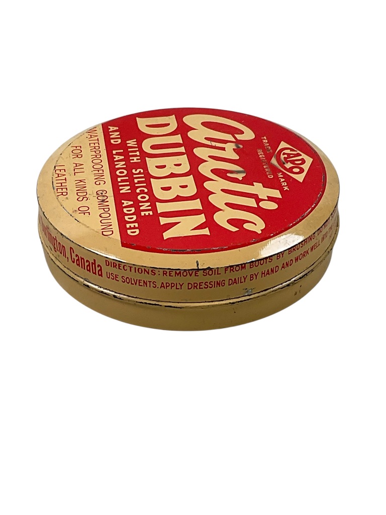 WW2 Canadian CAPO Leather Arctic Dubbin Tin With Contents WW2 Canadian CAPO Leather Arctic Dubbin Tin With Contents