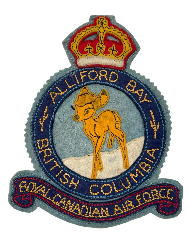 WW2 Canadian RCAF Alliford Bay British Columbia Bambi Crest Craft Patch WW2 Canadian RCAF Alliford Bay British Columbia Bambi Crest Craft Patch