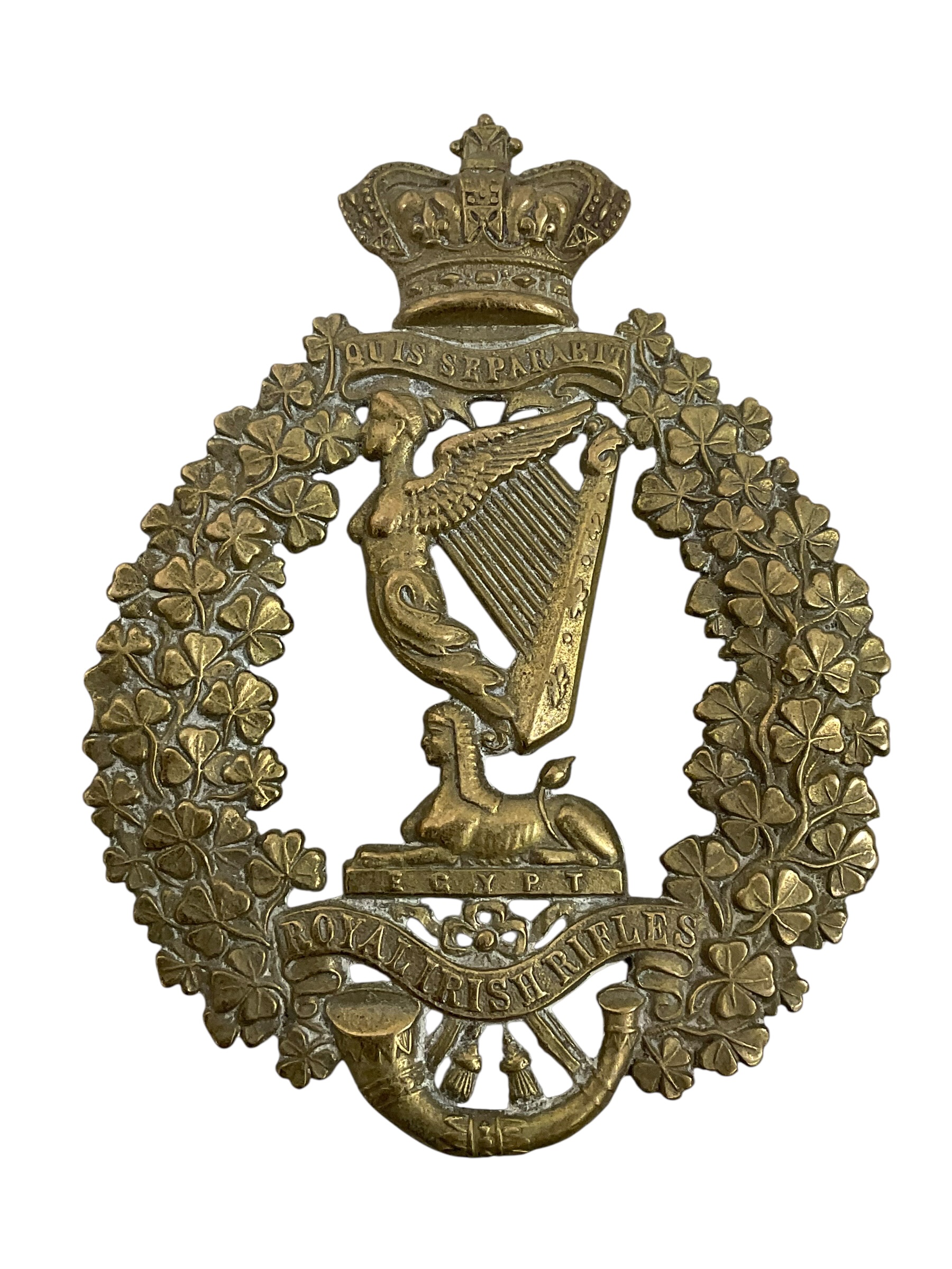 Victorian Royal Irish Rifles Cross Belt Plate REPRODUCTION COPY Victorian Royal Irish Rifles Cross Belt Plate REPRODUCTION COPY