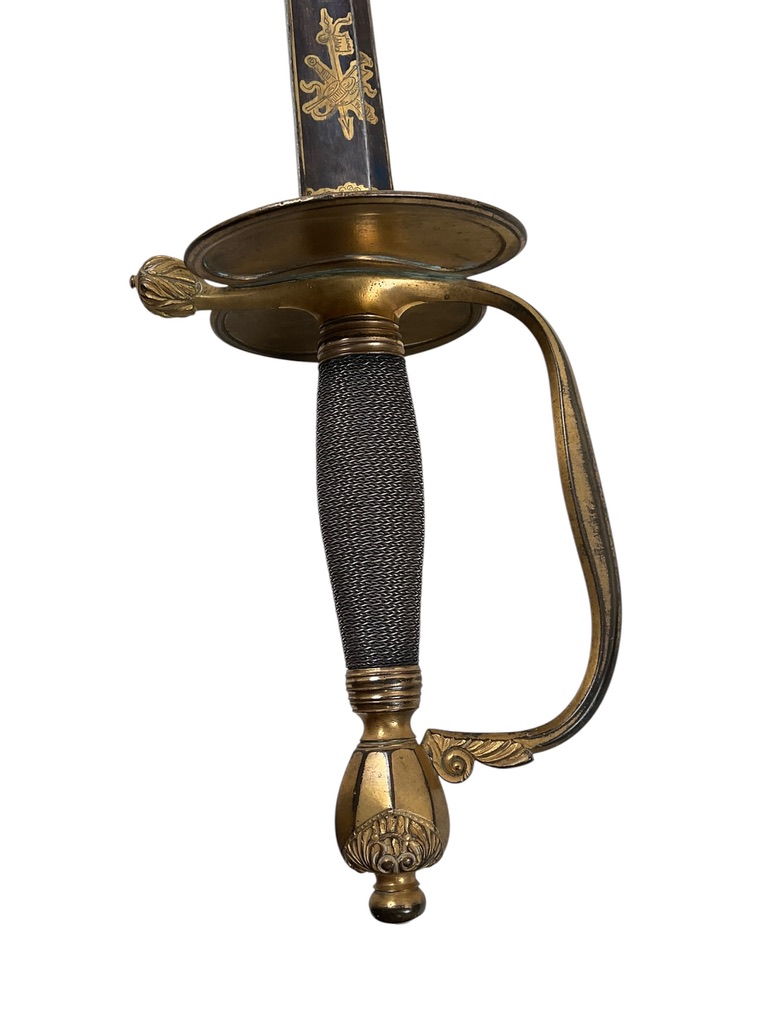 British Infantry Pattern 1786 Officer's Sword With Blue Blade British Infantry Pattern 1786 Officer's Sword With Blue Blade