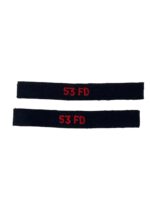 Canadian Forces 53rd Field Artillery RCA Shoulder Titles Insignia Pair