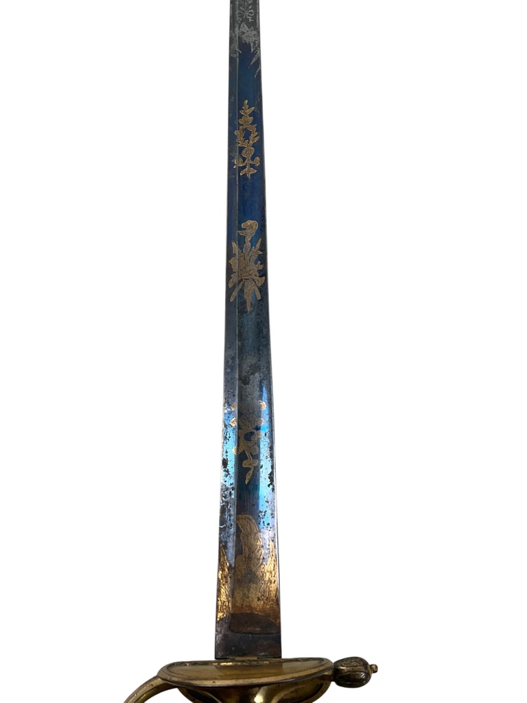 British Infantry Pattern 1796 Officer's Sword With Partial Scabbard British Infantry Pattern 1796 Officer's Sword With Partial Scabbard