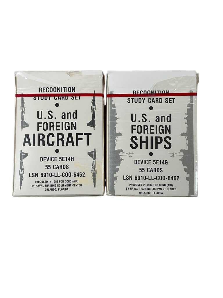 US Navy USN Foreign Ships and Aircraft Recognition Study Cards In Box US Navy USN Foreign Ships and Aircraft Recognition Study Cards In Box
