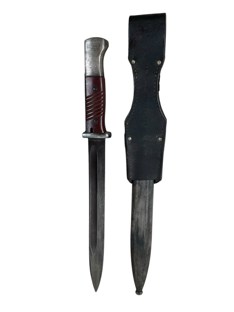 WW2 German K98 Bayonet With Scabbard and Frog Dated 1943 Matching Numbers WW2 German K98 Bayonet With Scabbard and Frog Dated 1943 Matching Numbers