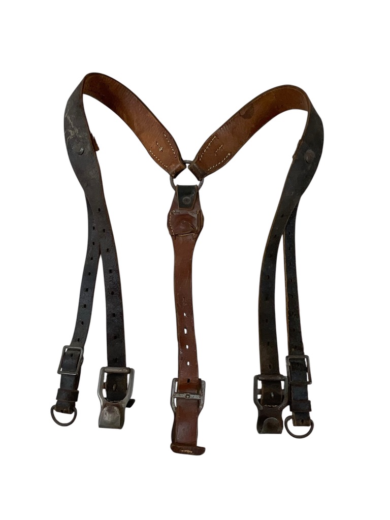 WW2 German Army Leather Y-Straps WW2 German Army Leather Y-Straps