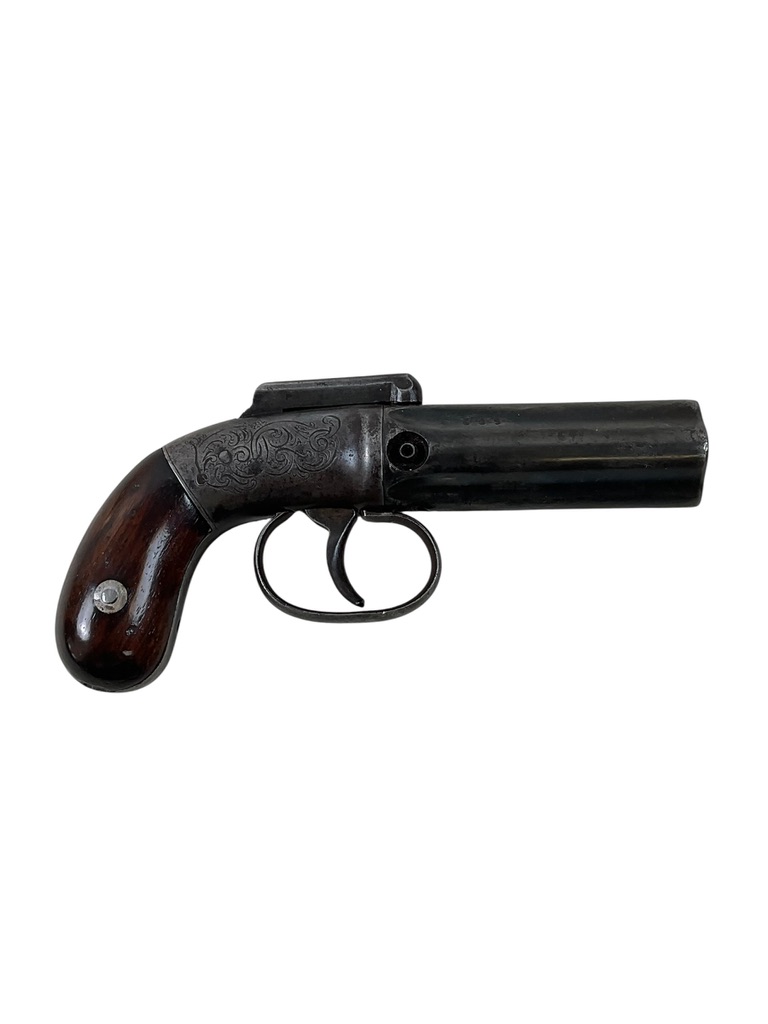 US Allen and Wheelock 4 Barrel .32 Caliber Cap and Ball Pepperbox Pistol ANTIQUE NO PERMIT REQUIRED US Allen and Wheelock 4 Barrel .32 Caliber Cap and Ball Pepperbox Pistol ANTIQUE NO PERMIT REQUIRED