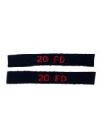 Canadian Forces 20th Field Artillery RCA Shoulder Titles Insignia Pair