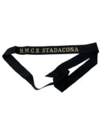 Canadian RCN Navy H.M.C.S. Stadacona Full Length Cap Tally