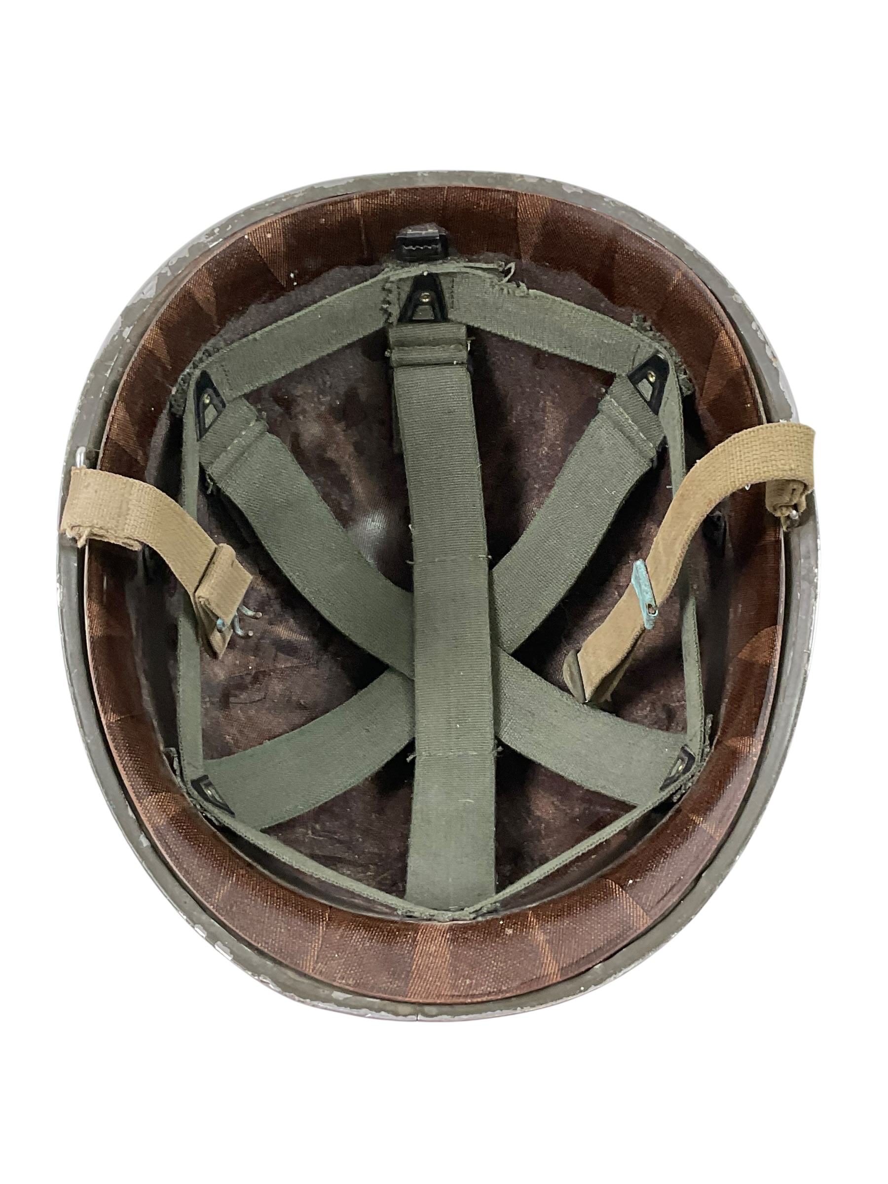 WW2 US M1 Front Seam Fixed Bale Steel Helmet WW2 US M1 Front Seam Fixed Bale Steel Helmet