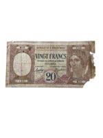 French New Caledonia Noumea 20 Francs Banknote 1929 French New Caledonia Noumea 20 Francs Banknote 1929
