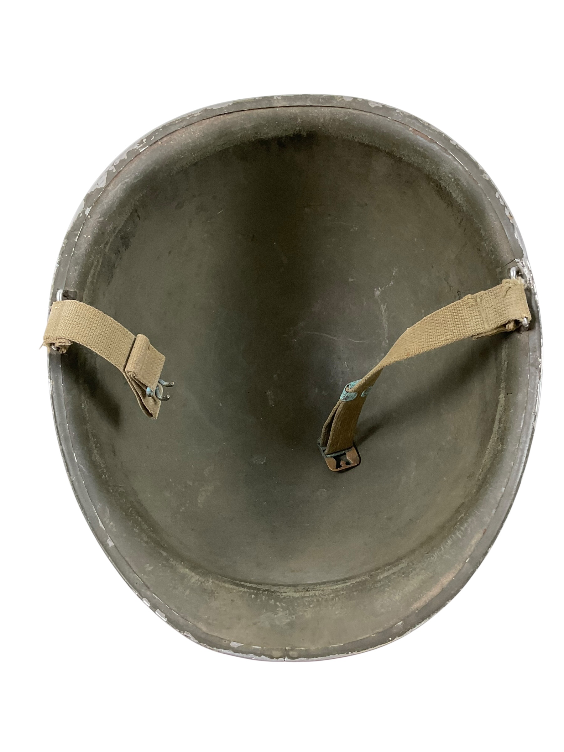 WW2 US M1 Front Seam Fixed Bale Steel Helmet WW2 US M1 Front Seam Fixed Bale Steel Helmet