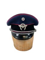 WW2 German Police Officer Peak Cap Hat Size 7 3/8