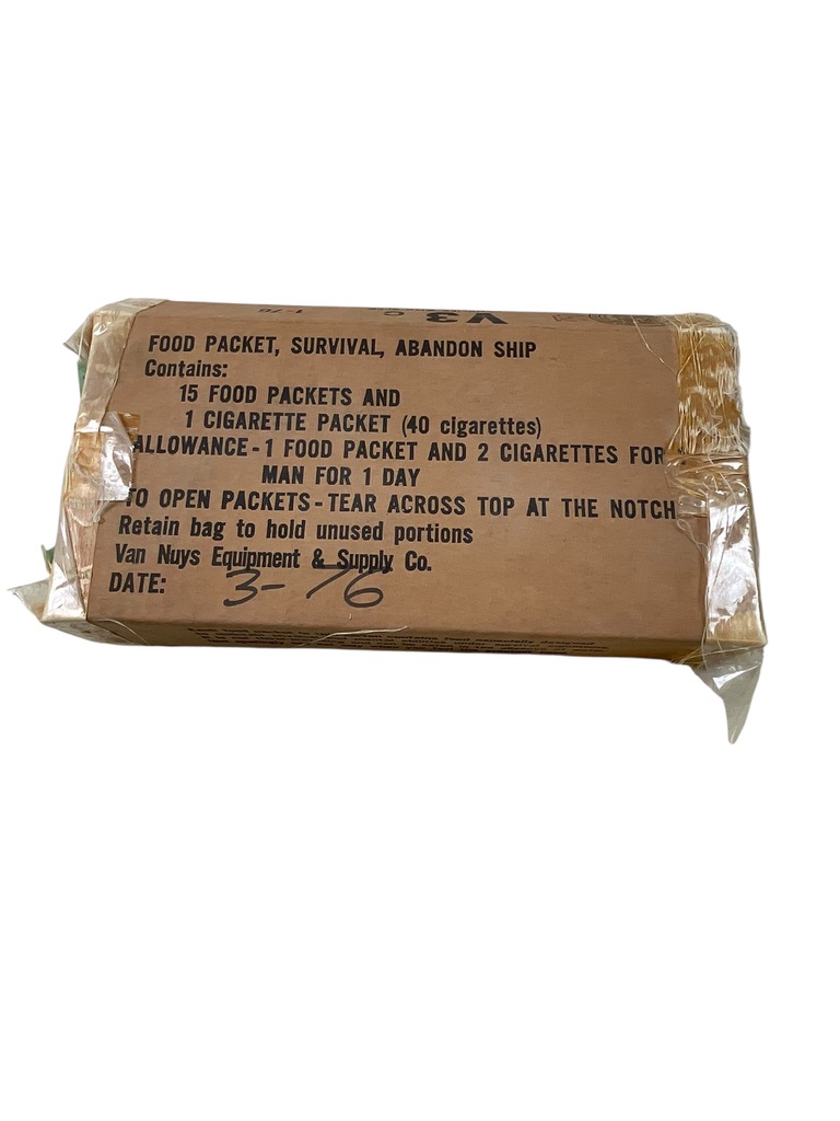 US Survival Food Packet Complete OPEN BOX US Survival Food Packet Complete OPEN BOX